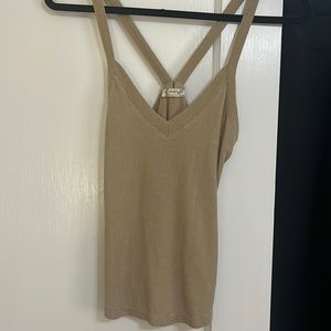 Free people green tank top